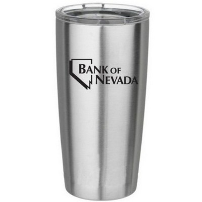 20 Oz. Stainless Steel Vacuum Insulated Tumbler w/Transparent Lid